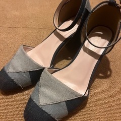 デニム パンプス