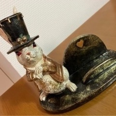 アンティーク風　うさぎ　インテリア