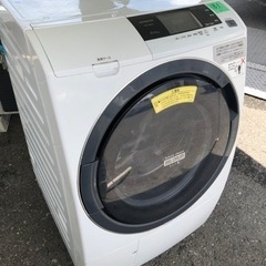 NO181 🌈福岡市内配送設置無料✨🌈　日立 HITACHI ビッグドラム ななめ型ドラム式洗濯乾燥機（10.0kg） 左開き ホワイト BD-S3800L W