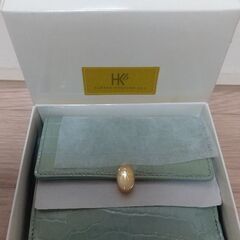 未使用品　コシノヒロコ　折り財布　水色