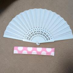 間もなく終了します　大きな扇子