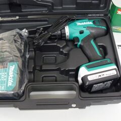 🍀【新品】マキタ(Makita) 充電式ドライバドリル 14.4V2Ah バッテリ・充電器・ケース付 MDF347DSAの画像
