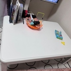ホワイト　テーブル　こたつ
