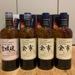 余市　宮城峡　７００ml４本セットカートン付き