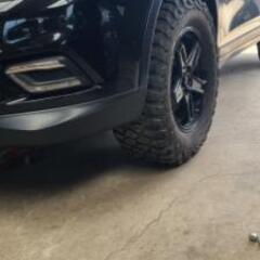 値下げ　マッドタイヤ&アルミホイールセットの画像