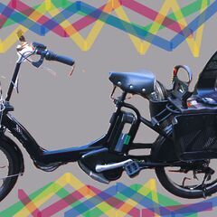 Ｆ11🔴🌀🟢土日も🌕️お子様と🌈土足のまま🔵いろいろなタイプの電動自転車ご試乗可能🟢  🔵電動自転車・リサイクル専門店　🔴　ご試乗をしてから、ご購入できます。  🔴🌀🔴２０インチ、チャイルドシート、２人乗り、３人乗り、１人乗り電動自転車  🔴🔵バカ良心的な電動自転車屋🔴１００日間・安心の無料点検・🌕️無料交換保証サービス付き🟢  🟢後ろチャイルドシートを大きめのかごに変更のオプション無料です。  🔴バッテリーは新品の９０％以上の性能です。  🟣１回の充電で３０Ｋｍ程の画像