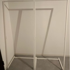 ハンガーラック×2 白 シンプルの画像