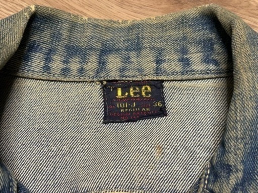 vintage Lee101J 赤タグ Denim jacket レア物 サイズ36