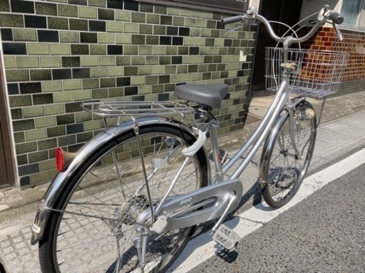 【26インチ自転車】ブリヂストン製　内装3段変速付　美品❗️BAA認定車　前カゴ、グリップ新品❗️若林自転車　膳所店　SALE中❗️