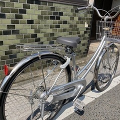 【26インチ自転車】ブリヂストン製　内装3段変速付　美品❗️BAA認定車　前カゴ、グリップ新品❗️若林自転車　膳所店　SALE中❗️の画像