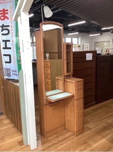 ドレッサーライト付き【町田市再生家具】240635