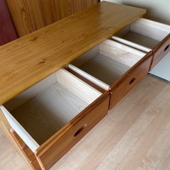 横幅118 高さ76 奥行40㎝の洋服タンスの画像