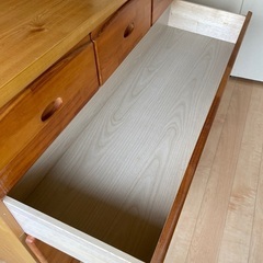 横幅118 高さ76 奥行40㎝の洋服タンスの画像