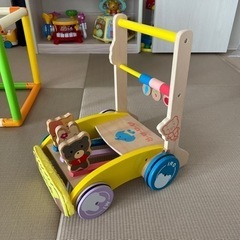 木製　押し車　おもちゃ　1歳〜