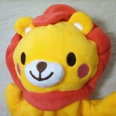 ☆ライオン パペット ぬいぐるみ【中古】の画像