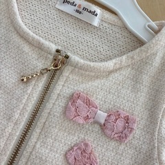 美品　フォーマル　長袖　カーディガン　サイズ100㎝　キッズ服　女の子　発表会　入園式　セレモニーの画像