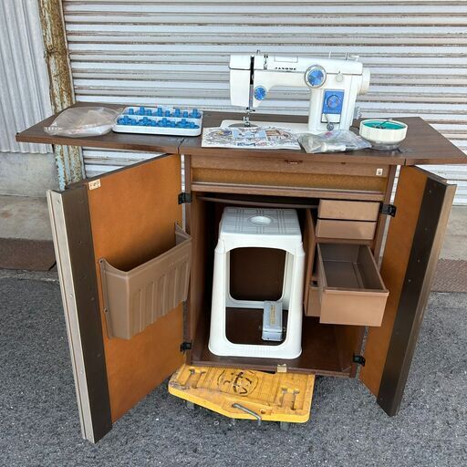 ジャノメミシン　トピアレーヌ　804型　ミシン台セット