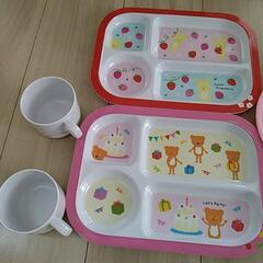 【中古】 お子様ランチプレートセットの画像