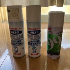 冷却スプレー&スプレーのり