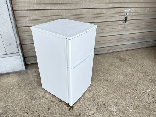 単身者向け 2ドア冷蔵庫 90L アイリスオーヤマ IRR-A09TW-W 2019年製 中古動作品 クリーニング済み