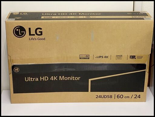 ほぼ未使用 LG 23.8インチ ウルトラ HD 液晶モニター 24UD58 4Kディスプレイ 2022年