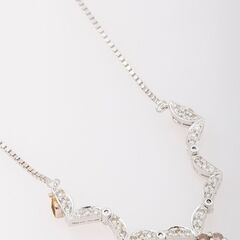 18KWG ダイヤモンド・ブラウンダイヤモンド 2Wayネックレス 品番n22-367の画像