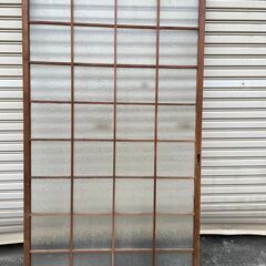 古建具　曇りガラス　引戸　あげます