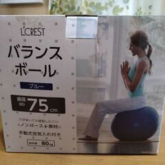（お話し中）バランスボール　ブルー　直径約７５cm