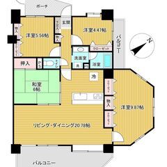 【中古マンション】プレシーン野木ハイライズ(4LDK) 1,380万円 - 下都賀郡