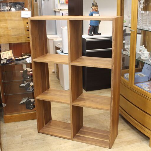 721)無印良品 MUJI オーク材 スタッキングシェルフ 2列3段 オープンシェルフ W81cm