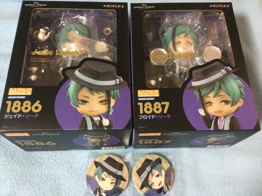 ねんどろいど　ツイステ　フロイド、ジェイド　2体セット　特典缶バッジ付き