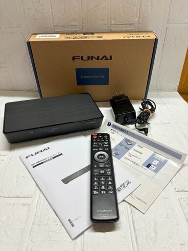【鹿児島市リサイクルショップスターズ吉野店】【中古品】FUNAI　新４K衛星放送対応テレビチューナー　 型番FT-4KS10 取扱説明書付