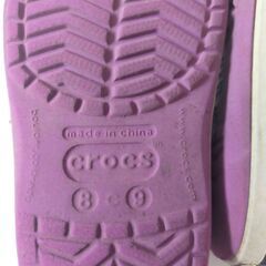 ■Crocs サンダル　パープル　15.5-16.5cmの画像