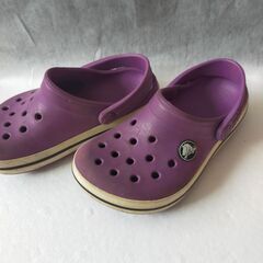 ■Crocs サンダル　パープル　15.5-16.5cm