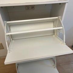 【0円】IKEA　BISSA シューズ　収納ボックス2段の画像