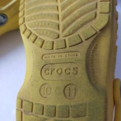 ●Crocs サンダル　黄色　17.5-18cmの画像