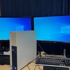 値下げ！　２画面表示可能！　NECデスクトップパソコン