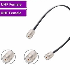 隙間ケーブル フラット　M型（UHF） 両方メス　アマチュア無線...