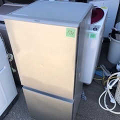 １３１　北九州市内配送無料　2021年式 冷蔵庫 ブラッシュシル...