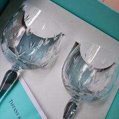 TIFFANY　ワイングラス　ペアグラス　フローレット　ティファニーの画像