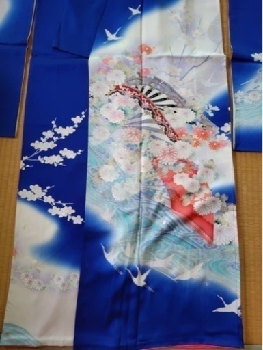値下しました　青　 振袖　