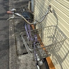 丸石　ママチャリ　24インチ　オートライト　低床設計の画像