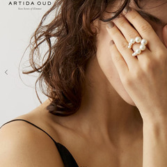 ARTUDA OUD　アコヤパール グラデーション オープン リング(アルティーダウード)11号の画像