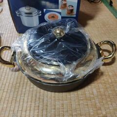 新品！揚げ物用鍋 温度計付きの画像
