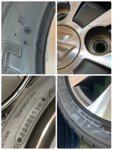 人気?スズキ純正‼️サマータイヤアルミ4本セット‼️165/55R15??人気軽自動車サイズ‼️※訳あり特価‼️