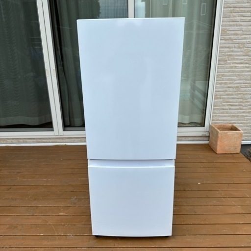 【美品】2021年製造 ハイセンス ノンフロン冷凍冷蔵庫154L ホワイト！