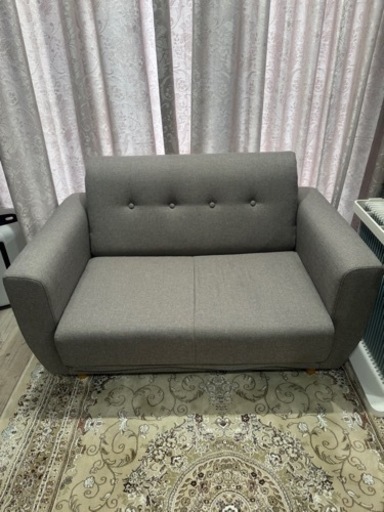【7月4日まで】2人掛けソファ・ソファーベッド  美品
