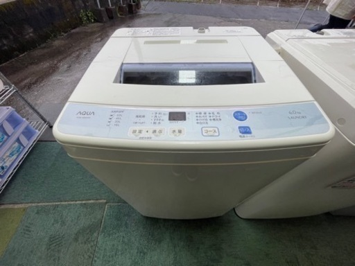 【リサイクルサービス八光】2017年製　AQUA 　簡易乾燥機能付き洗濯機 6.0kg AQW-S60D(W)