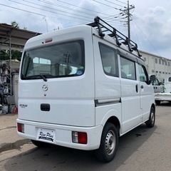 総額37.8万円 マツダ スクラムバン PA 車検2年付き 29年式 5AGS セカンド発進 ハイルーフ 集中ドアロック キャリア カーラジオ ETCの画像