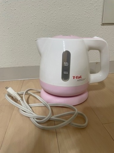 ティファール　電気ケトル　ピンク